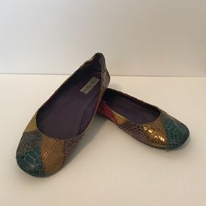Steve Madden Mutli-Color Snakeskin Flats